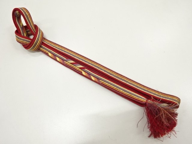 JAPANESE KIMONO / HAND-TIED OBIJIME